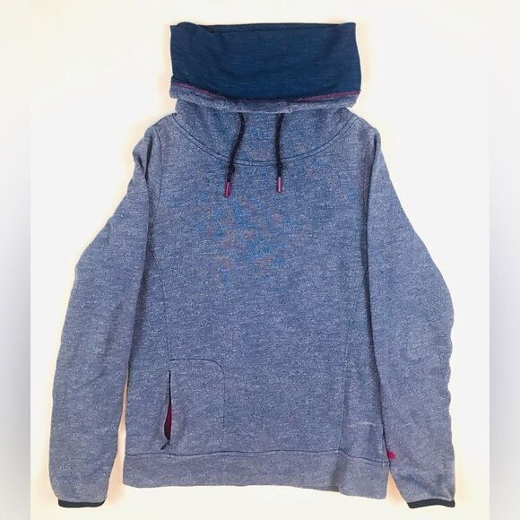 The North Face Tops - The North Face Chambray Blue And Purple Cowl Neck Sweatshirt -‎ Women’s Small